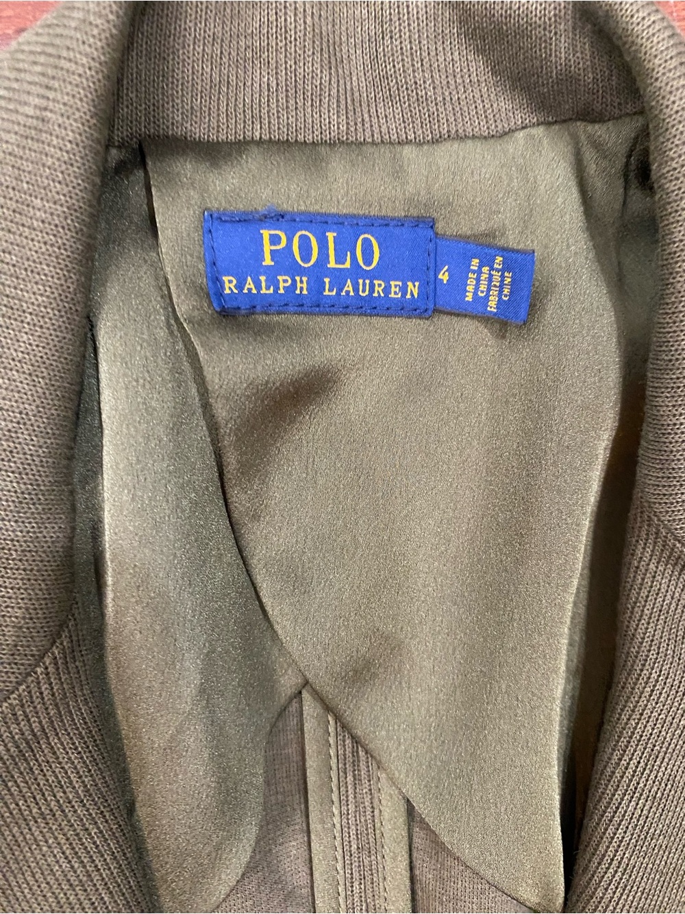Lauren Ralph Lauren Knit Blazer Jacket Gold Button Army Green Women Size 4 - Picture 3 of 7